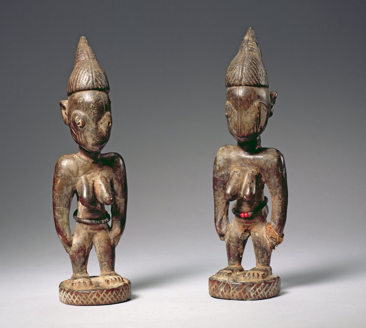 Ere Ibeji Memory Figures, Kultura Joruba (drewno) (patrz także 181682) autorstwa Nigerian