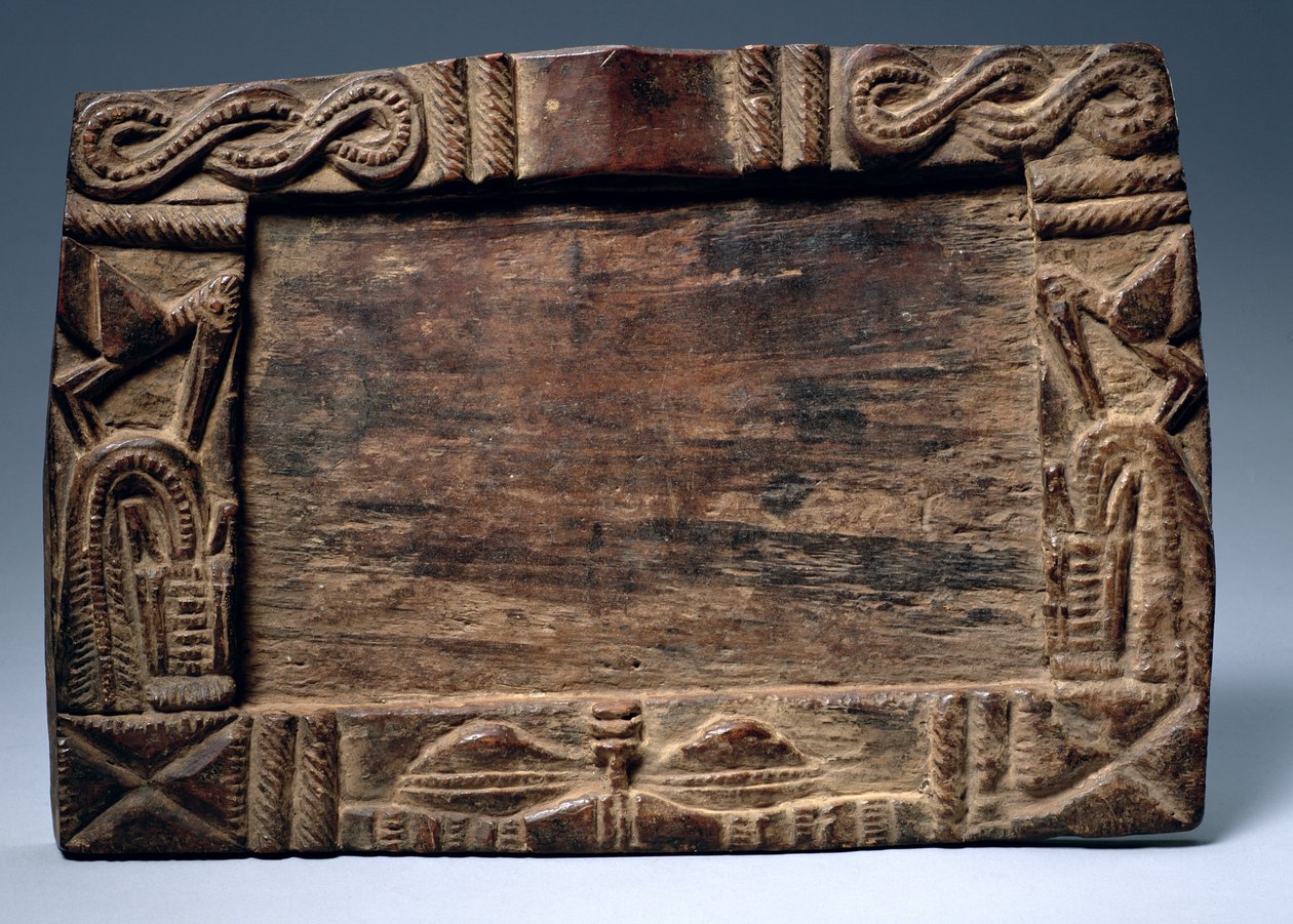 Tablica Opon Ifa Oracle, Kultura Joruba (drewno) autorstwa Nigerian