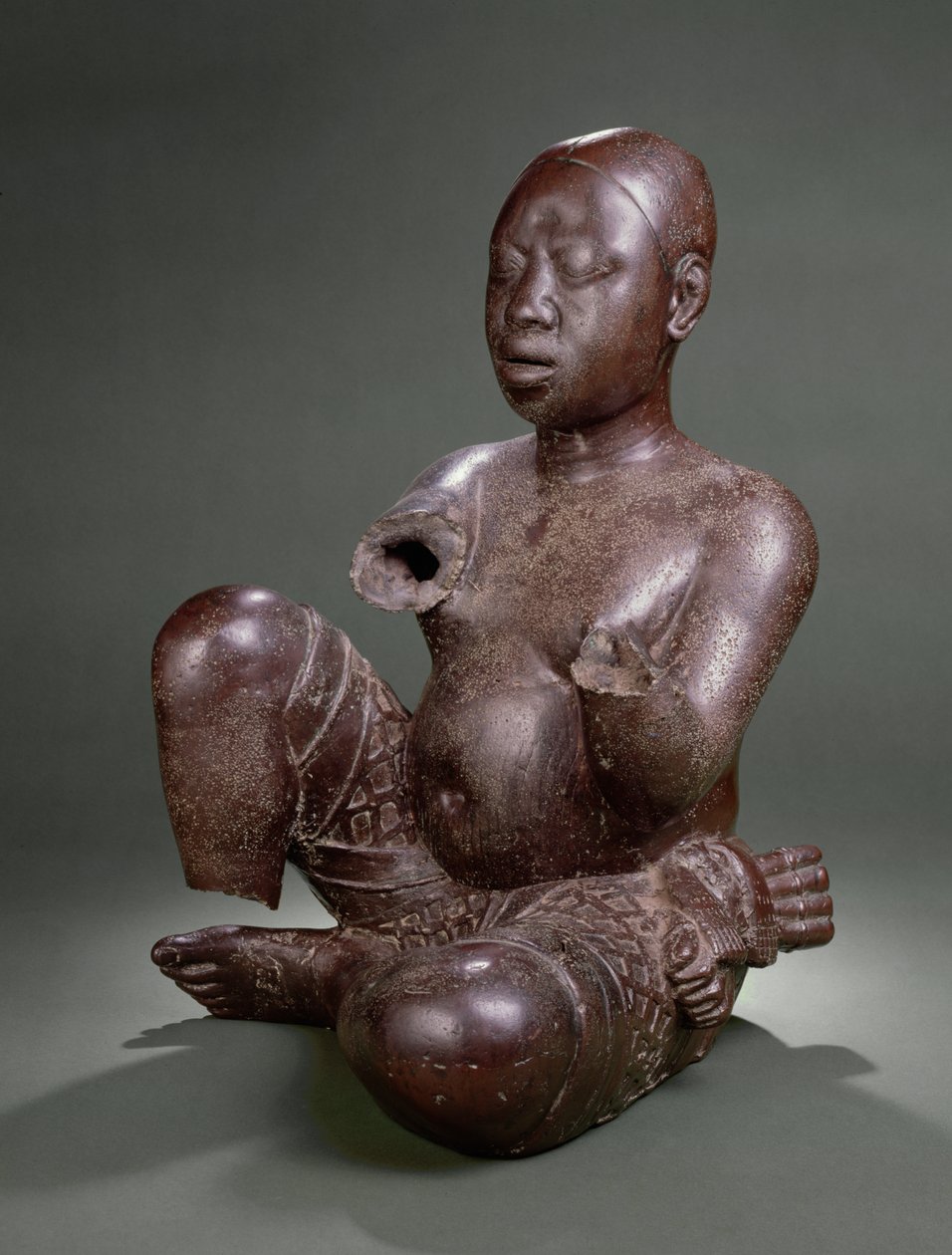 Figura siedząca, Tada, XIII-XIV w. (miedź) autorstwa Nigerian