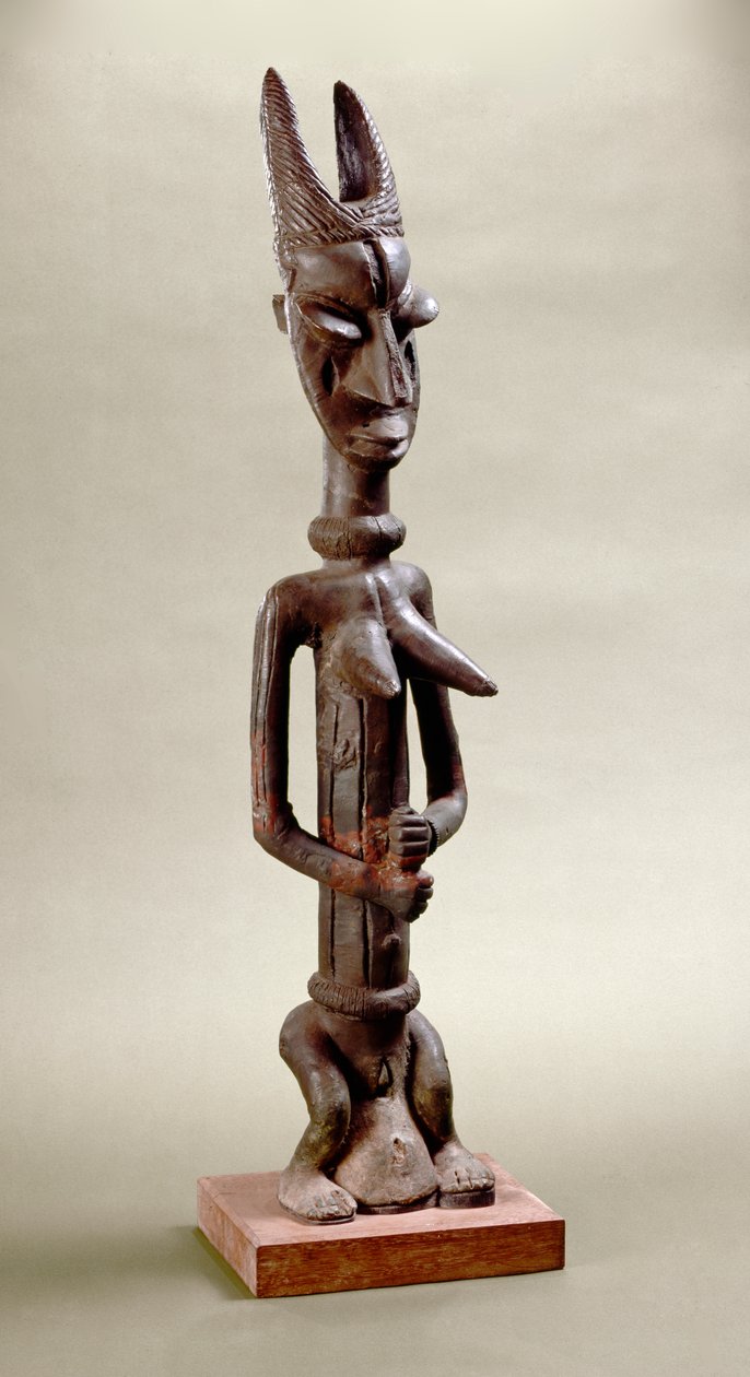 Figure of Onile, Iperu, Tsoede (brass) autorstwa Nigerian