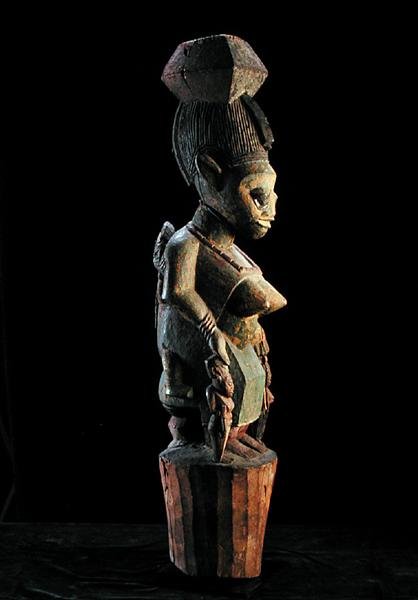 Słup domowy Joruba (drewno) autorstwa Nigerian Nigerian