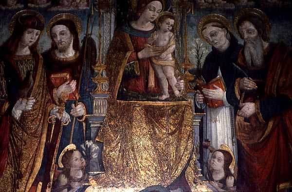 Madonna na tronie autorstwa Nikola Bozidarovic