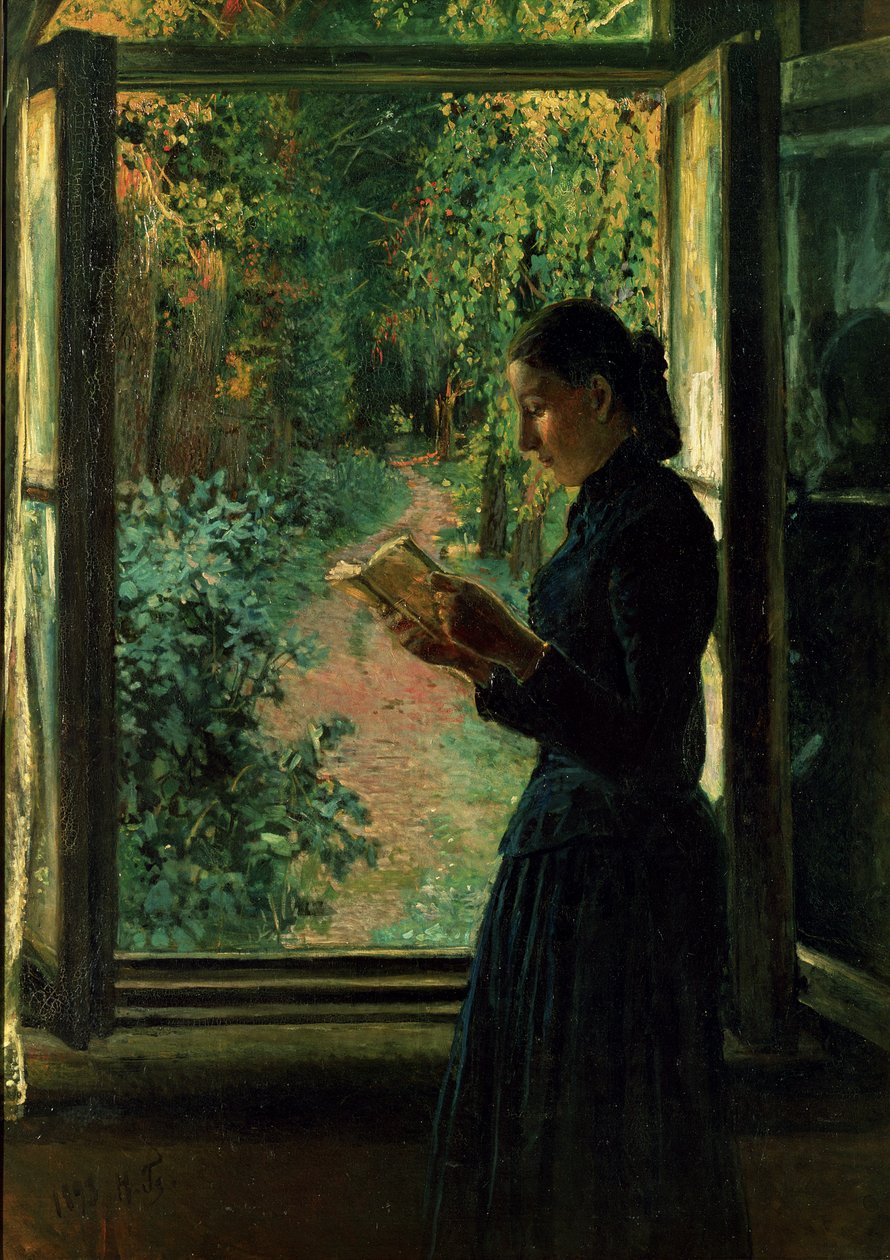 Portret Natalii Petrunkevitsin, 1893 autorstwa Nikolai Nikolaevich Ge