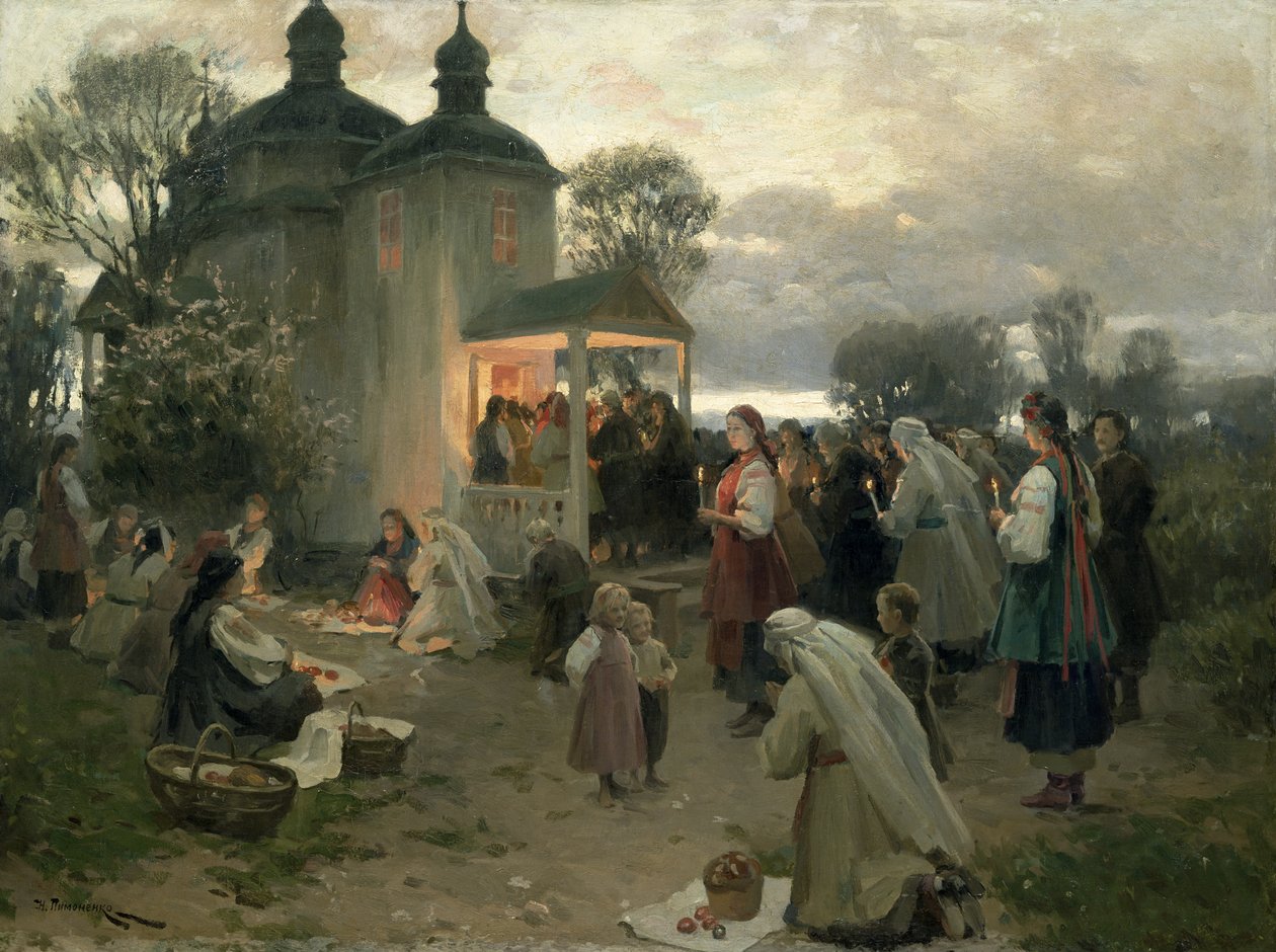 Jutrznia Wielkanocna autorstwa Nikolai Pimonenko