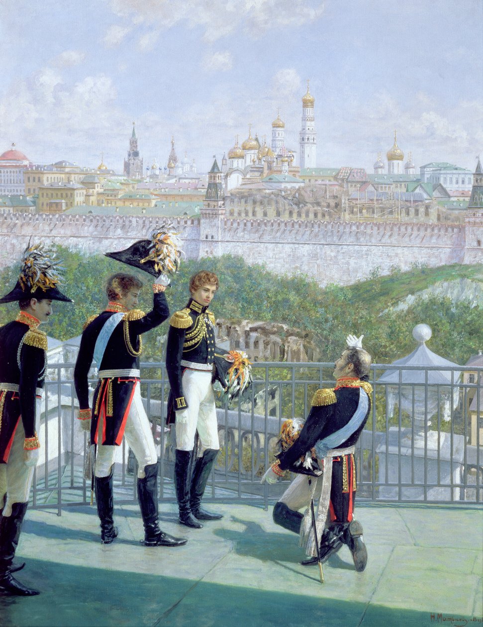 Król pruski Fryderyk Wilhelm II (1744-97) dziękujący Moskwie, 1896 r. autorstwa Nikolai Sergeyevich Matveyev
