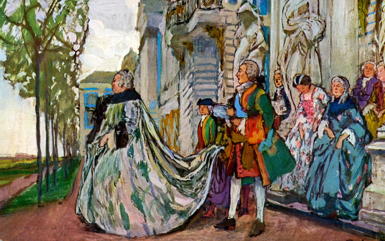 Elżbieta Rosji. autorstwa Nikolai after Lanceré