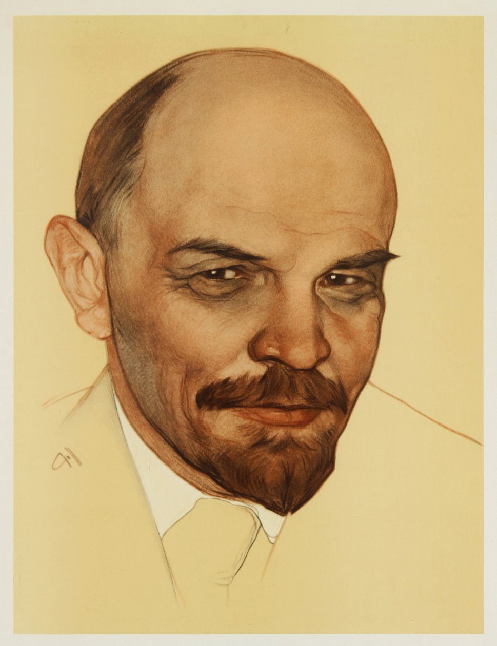 Włodzimierz Iljicz Lenin. autorstwa Nikolai Andreevich Andreev