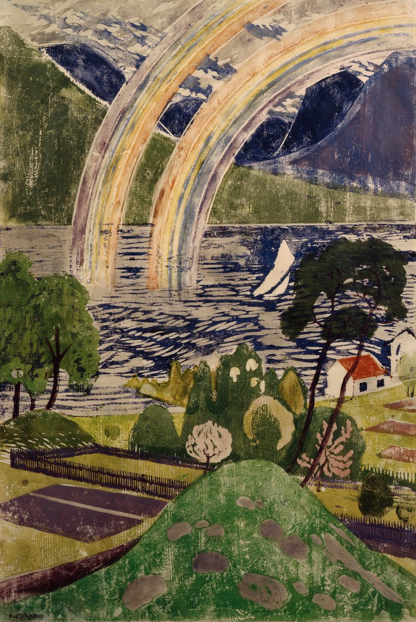 Wielka tęcza autorstwa Nikolai Astrup