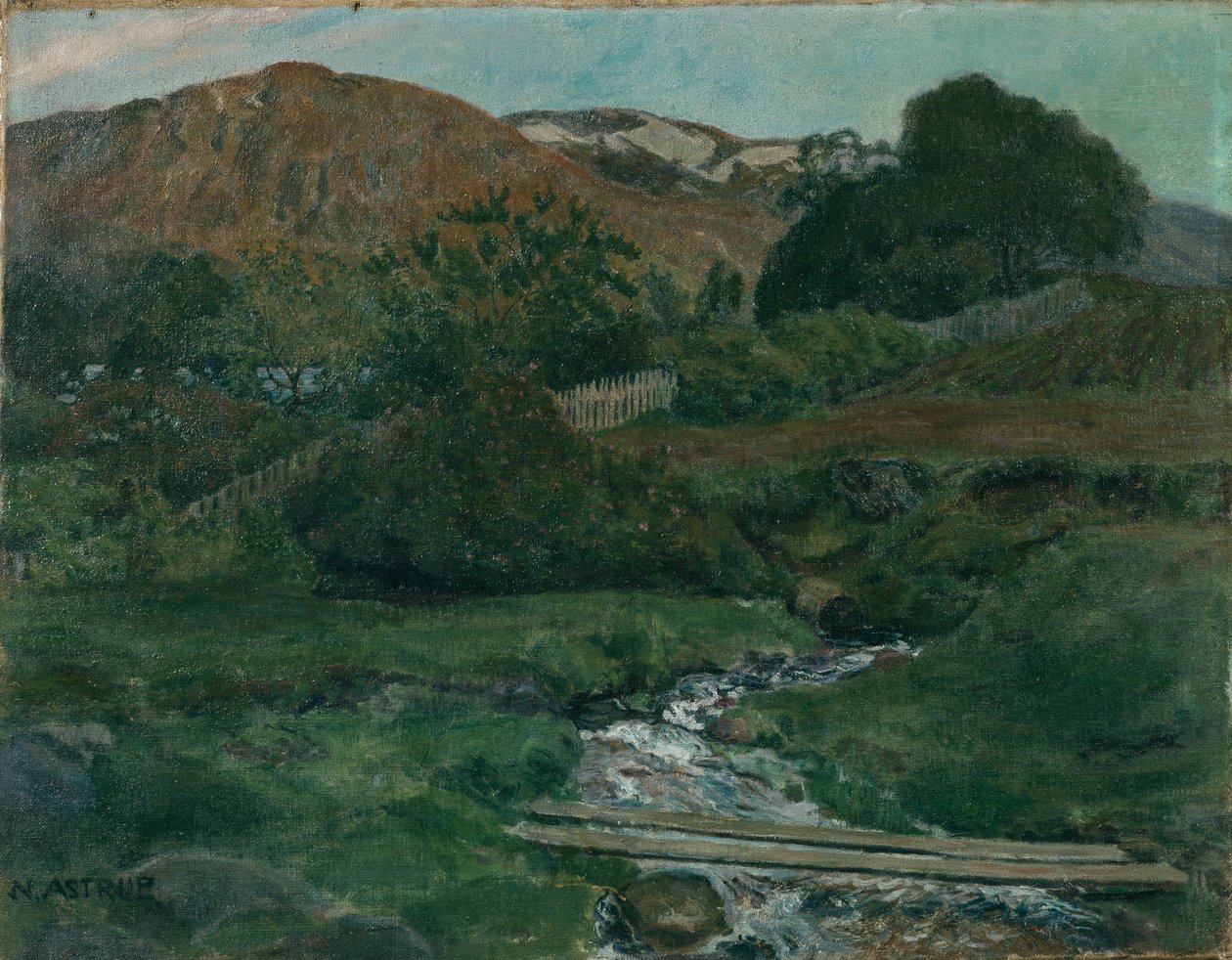 Jasna noc w Jolster, ok.1907 autorstwa Nikolai Astrup