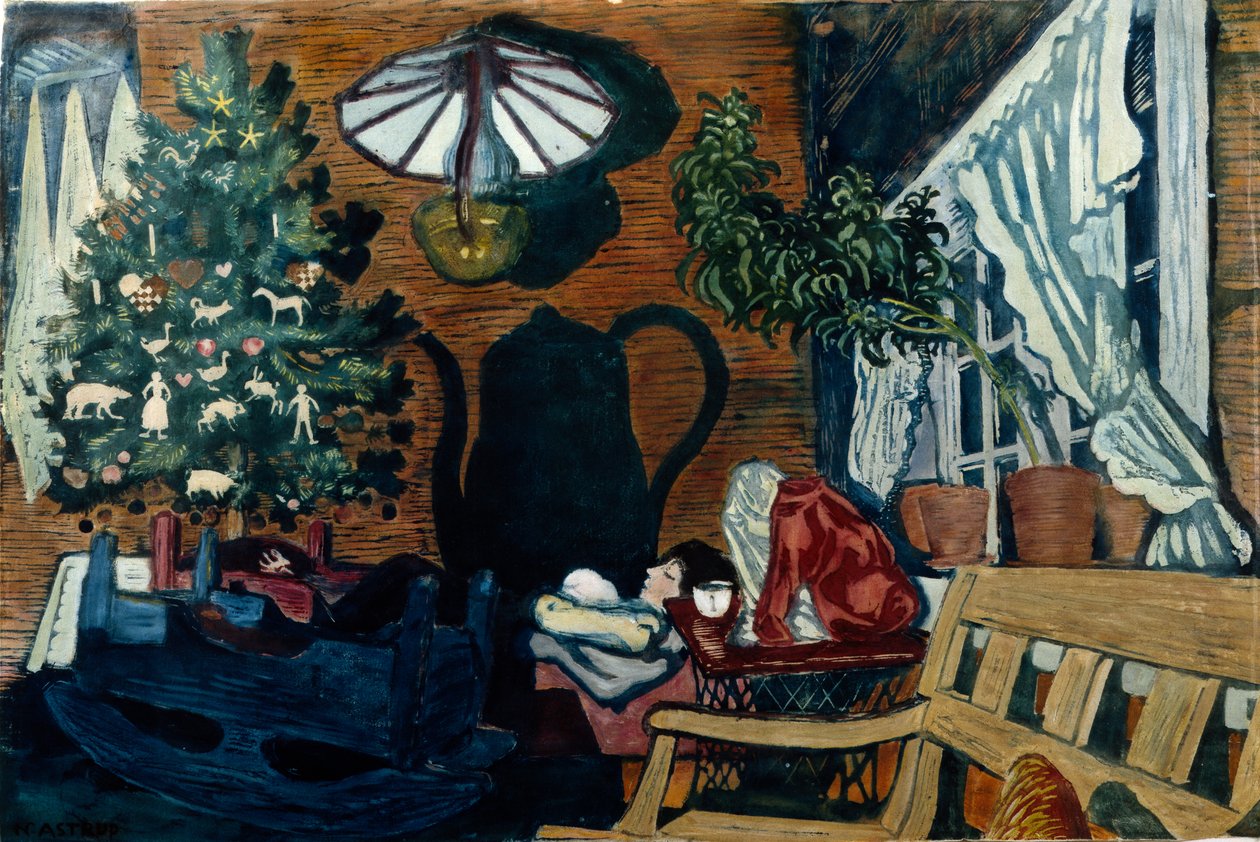 Boże Narodzenie w Sandalstrand autorstwa Nikolai Astrup