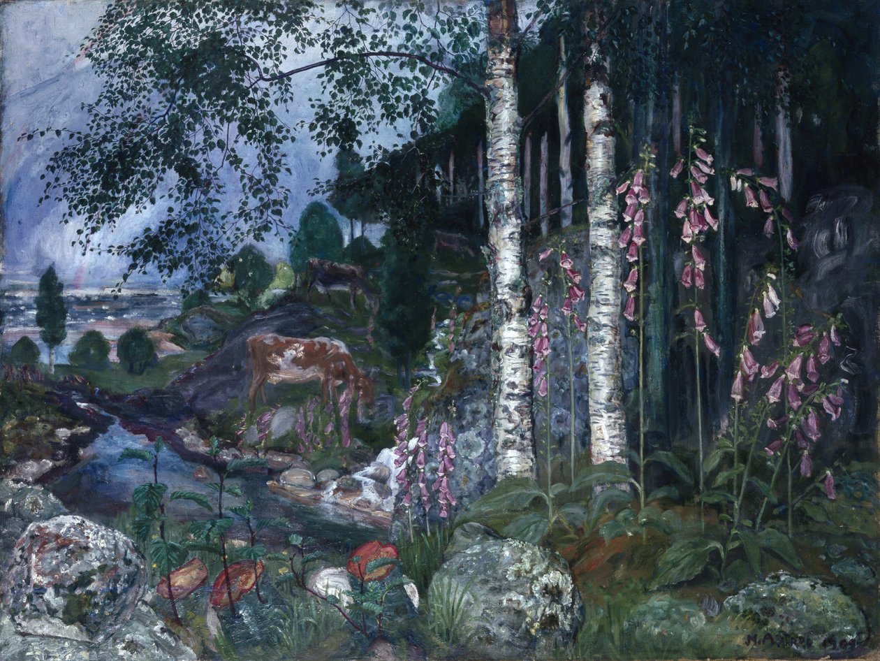 Naparstnice autorstwa Nikolai Astrup