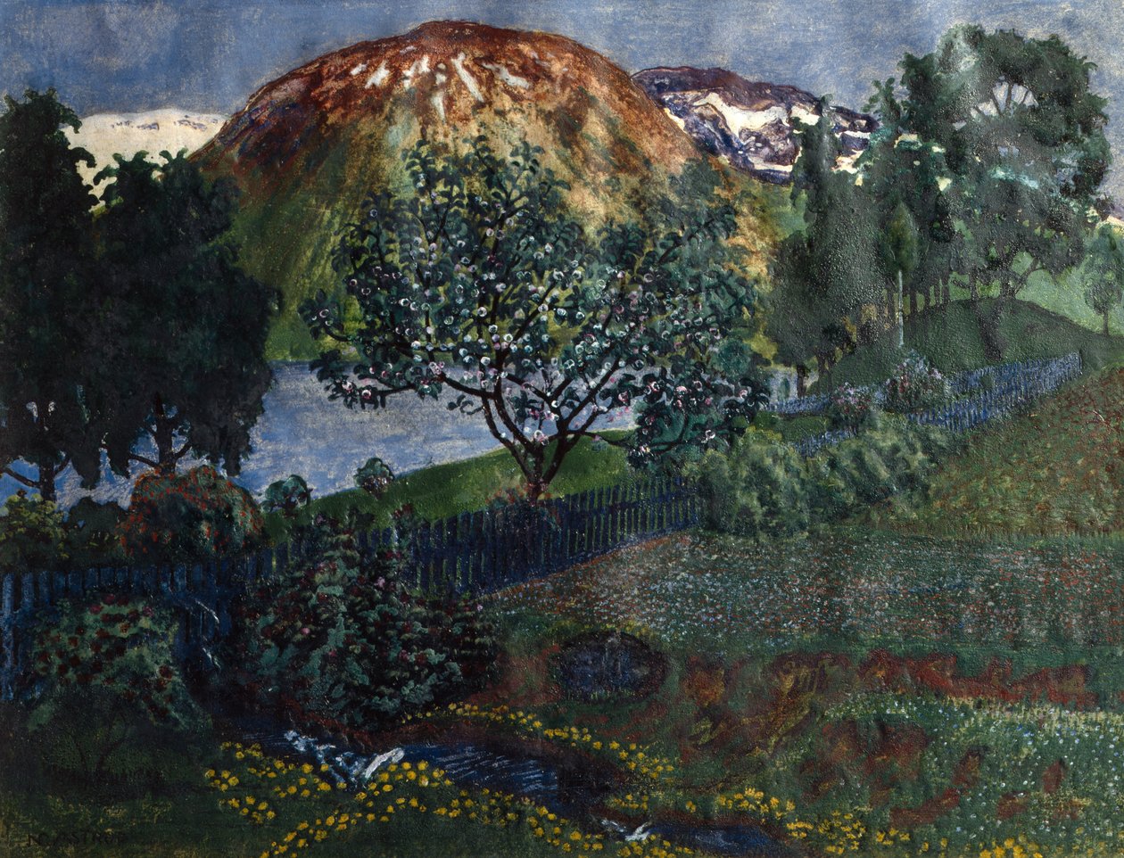 Czerwcowa noc w ogrodzie autorstwa Nikolai Astrup