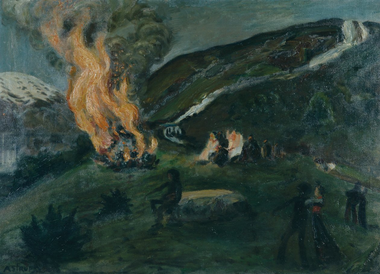 Pożar letni autorstwa Nikolai Astrup