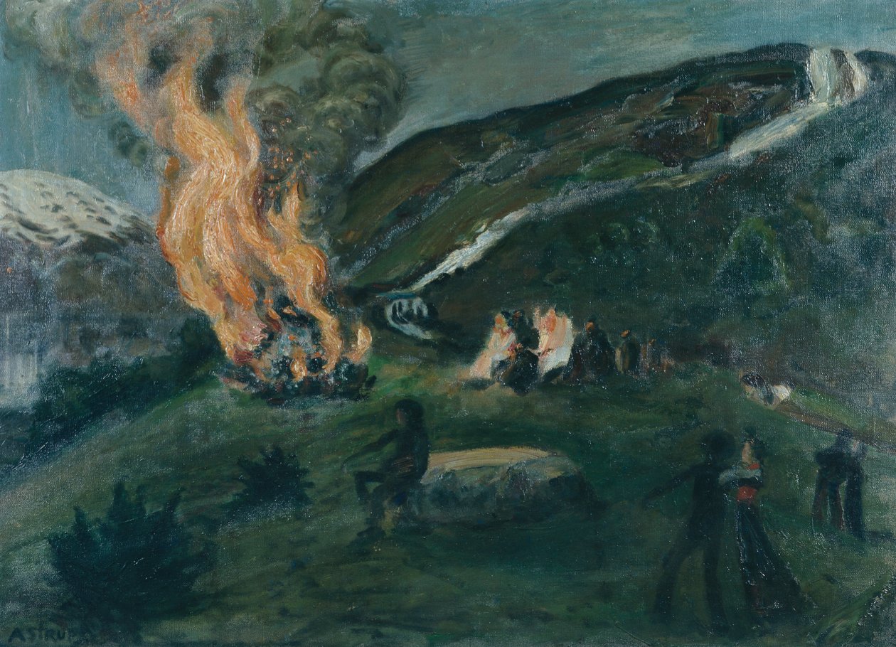 Pożar letni autorstwa Nikolai Astrup