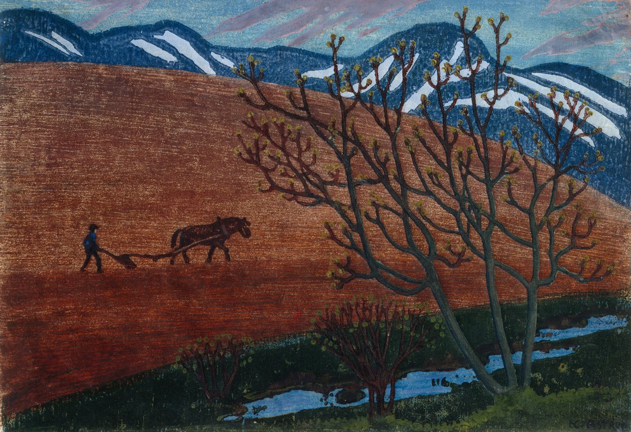 Pług nocny autorstwa Nikolai Astrup