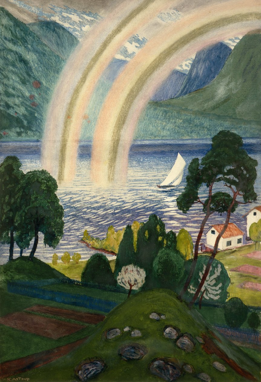 Tęcza, Wielka tęcza autorstwa Nikolai Astrup