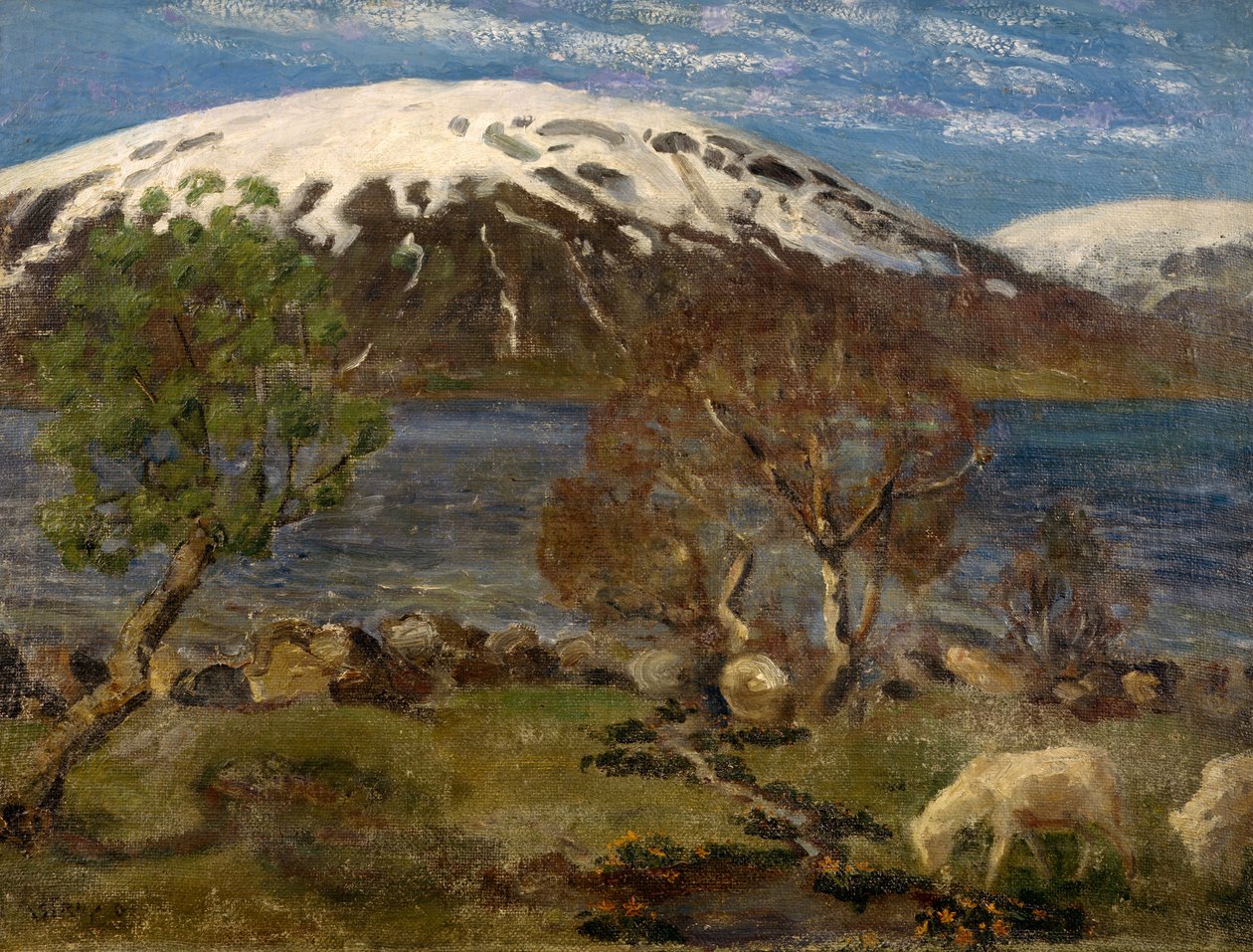 Wiosna nad wodą Jolster autorstwa Nikolai Astrup