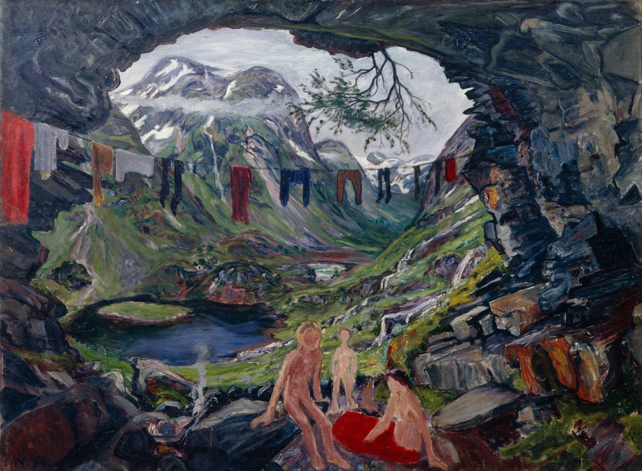 Jaskinia autorstwa Nikolai Astrup