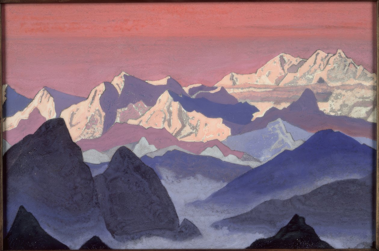 Kangchenjunga / obraz N.K. Roerich autorstwa Nikolai Konstantinowitsch Roerich