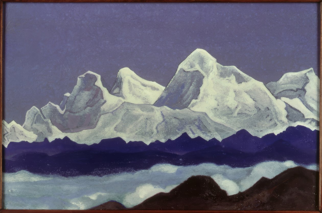 Mount Everest / obraz N.K. Roerich autorstwa Nikolai Konstantinowitsch Roerich