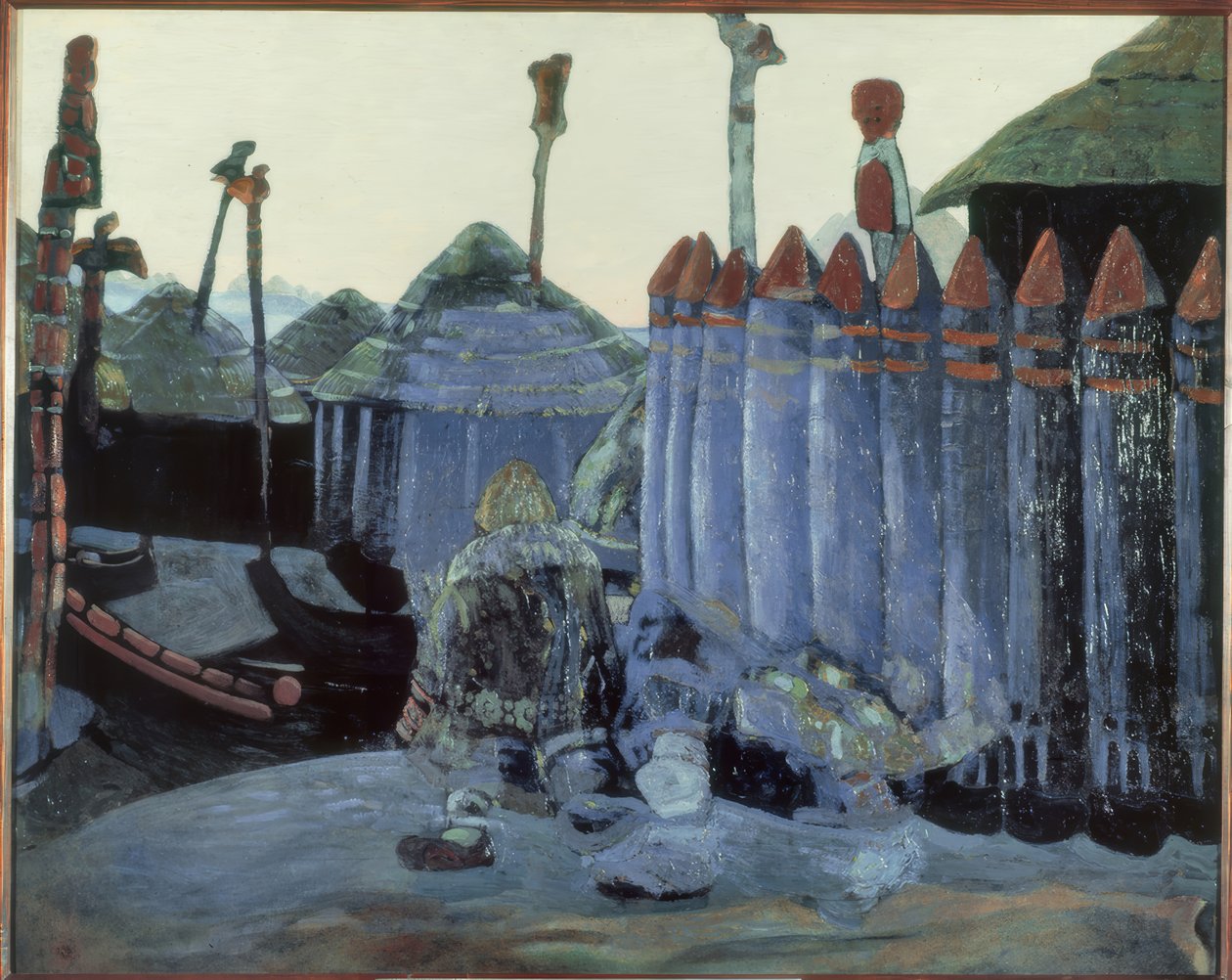 NK Roerich, świątynia pogańska autorstwa Nikolai Konstantinowitsch Roerich