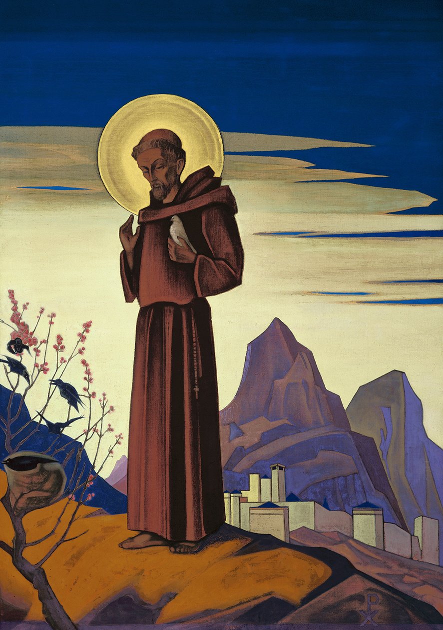 Św. Franciszek, 1932. autorstwa Nikolai Konstantinowitsch Roerich