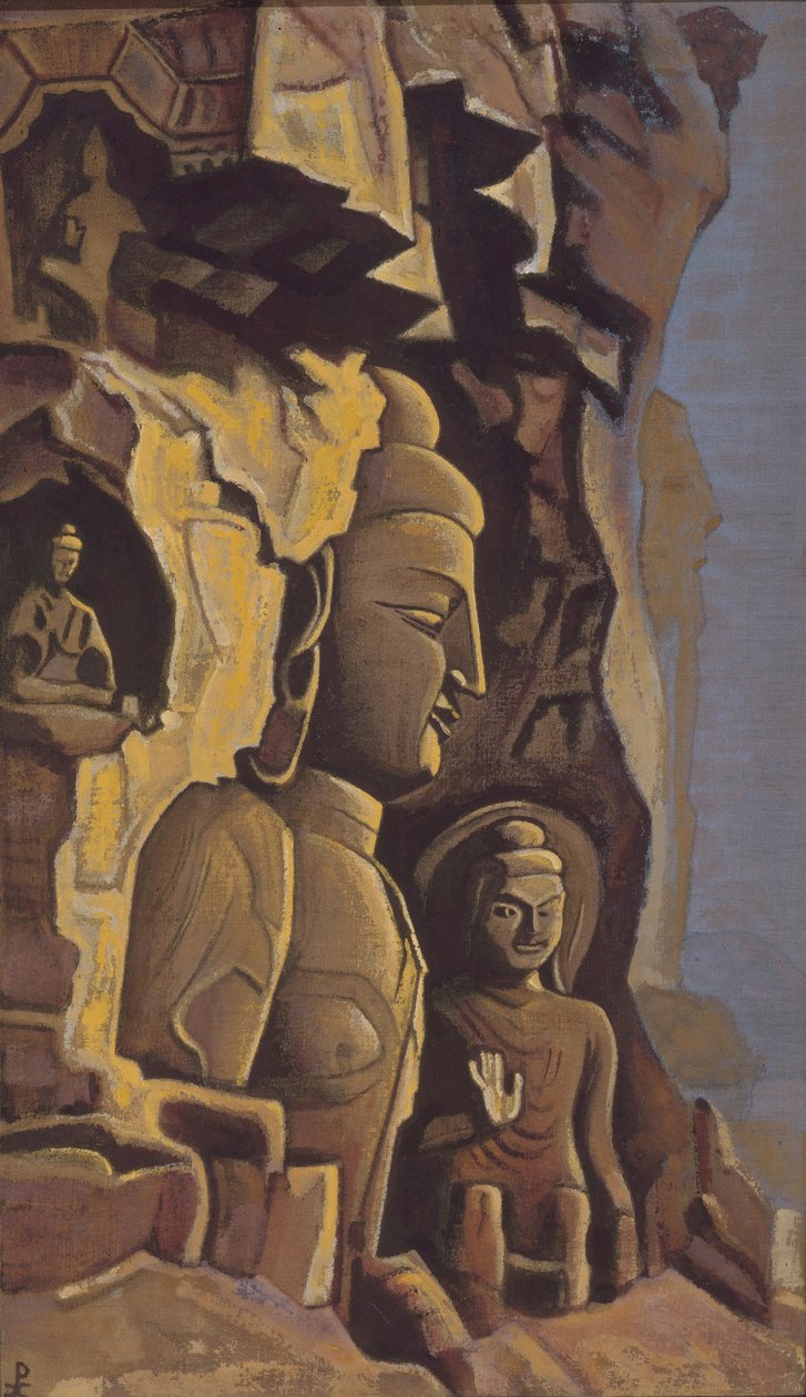 Yungang, 1937 autorstwa Nikolai Konstantinowitsch Roerich