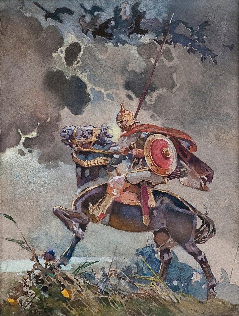 Jeździec autorstwa Nikolai Nikolayevich Karasin