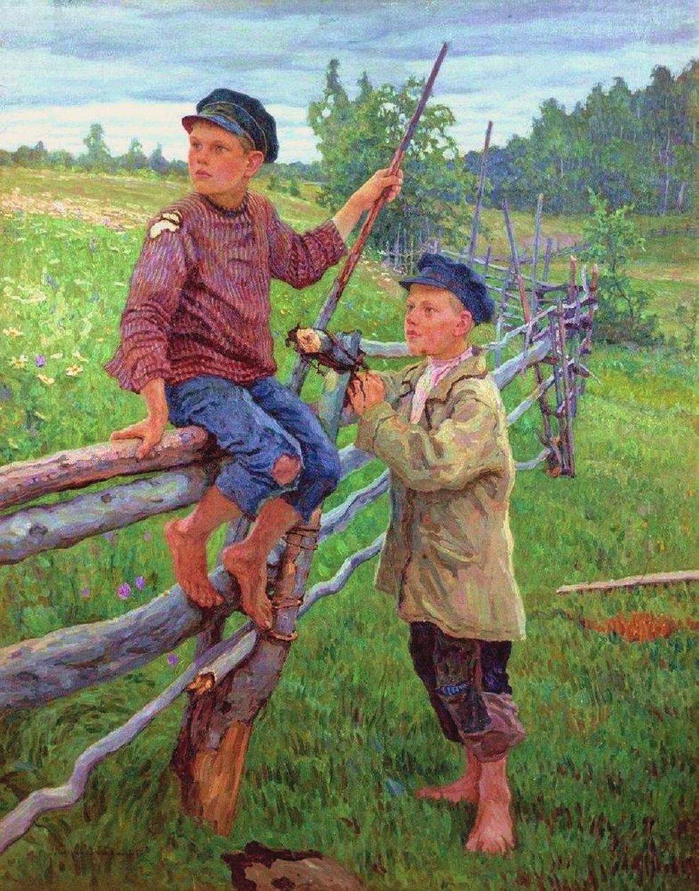 Chłopcy ze wsi, 1936. autorstwa Nikolai Petrovich Bogdanov Belsky