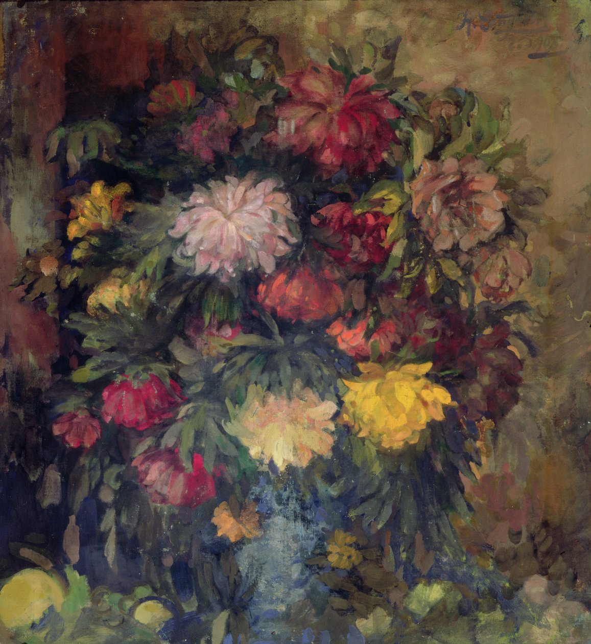 Piwonie, 1908 autorstwa Nikolaj Nikolaevic Sapunov