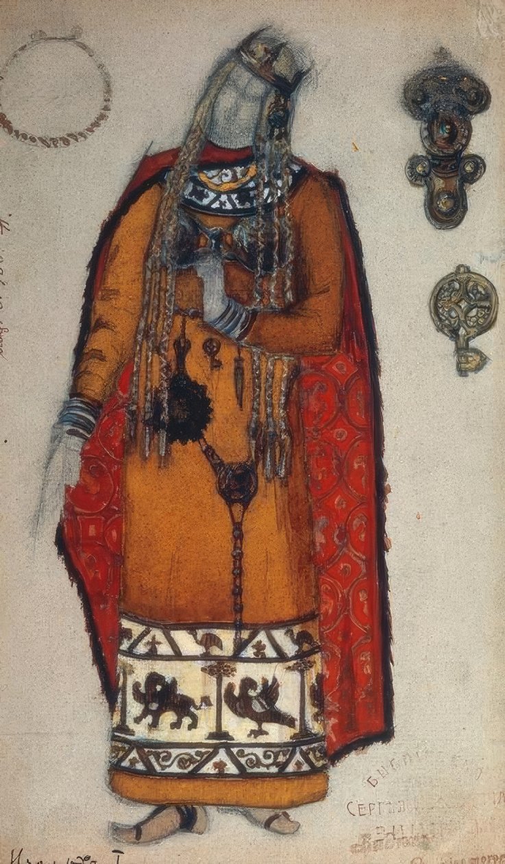 Wagner, Izolda / Figurka von Roerich autorstwa Nikolai Konstantinowitsch Roerich
