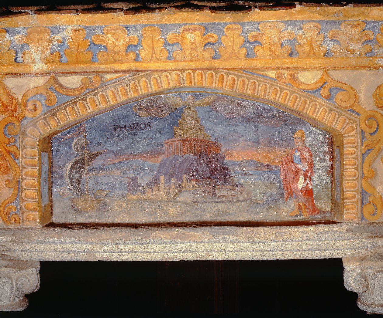 Latarnia morska w Aleksandrii, ze „Studnia cudów świata” („Pozzo delle Meraviglie”), 1669-73 autorstwa Nikolaus Schiel