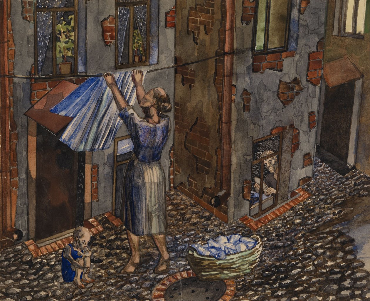 Stary Dziedziniec, 1930 autorstwa Nikolay Ivanovich Evgrafov