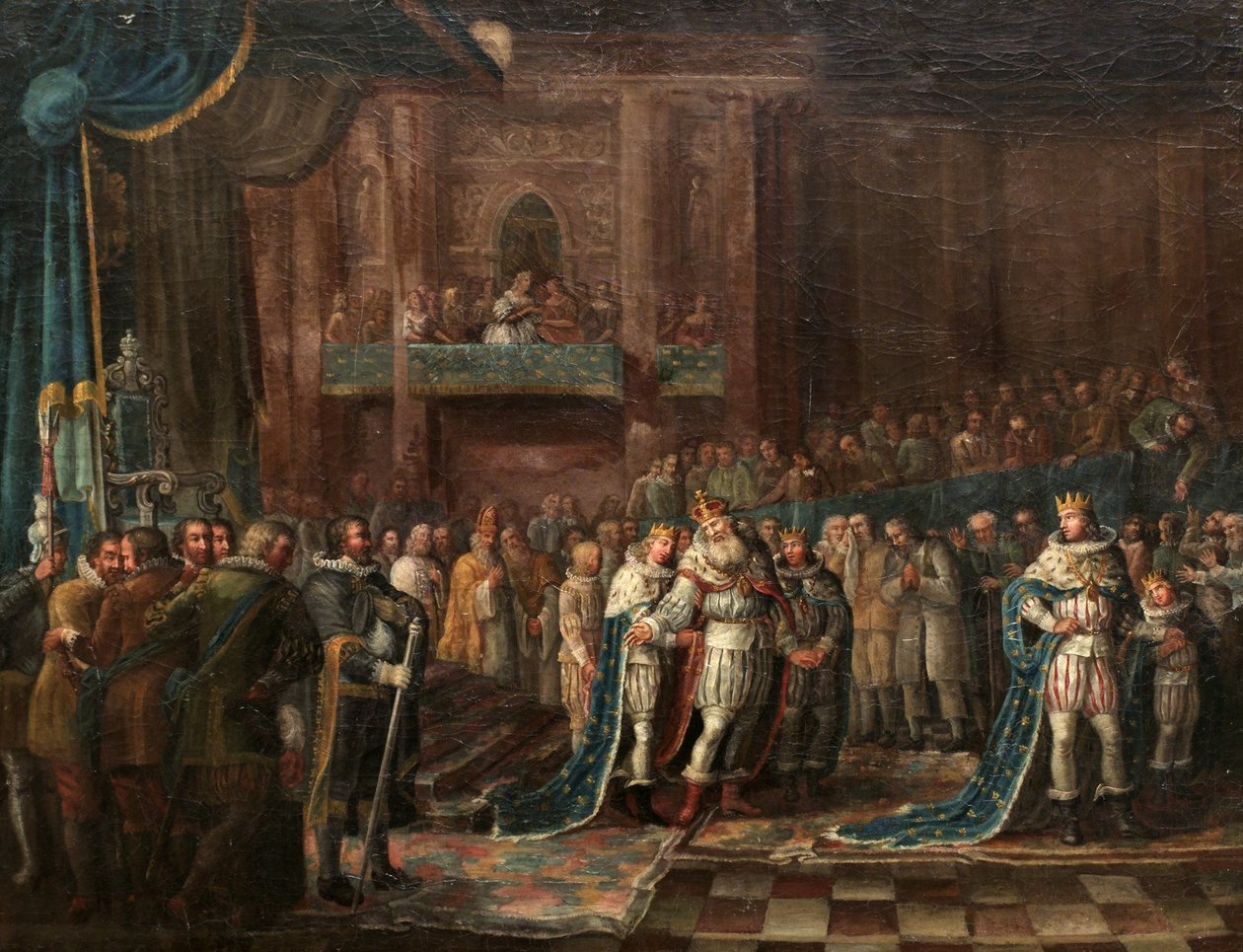 Przemówienie pożegnalne Gustawa Adolfa w posiadłościach autorstwa Nils Hagelberg