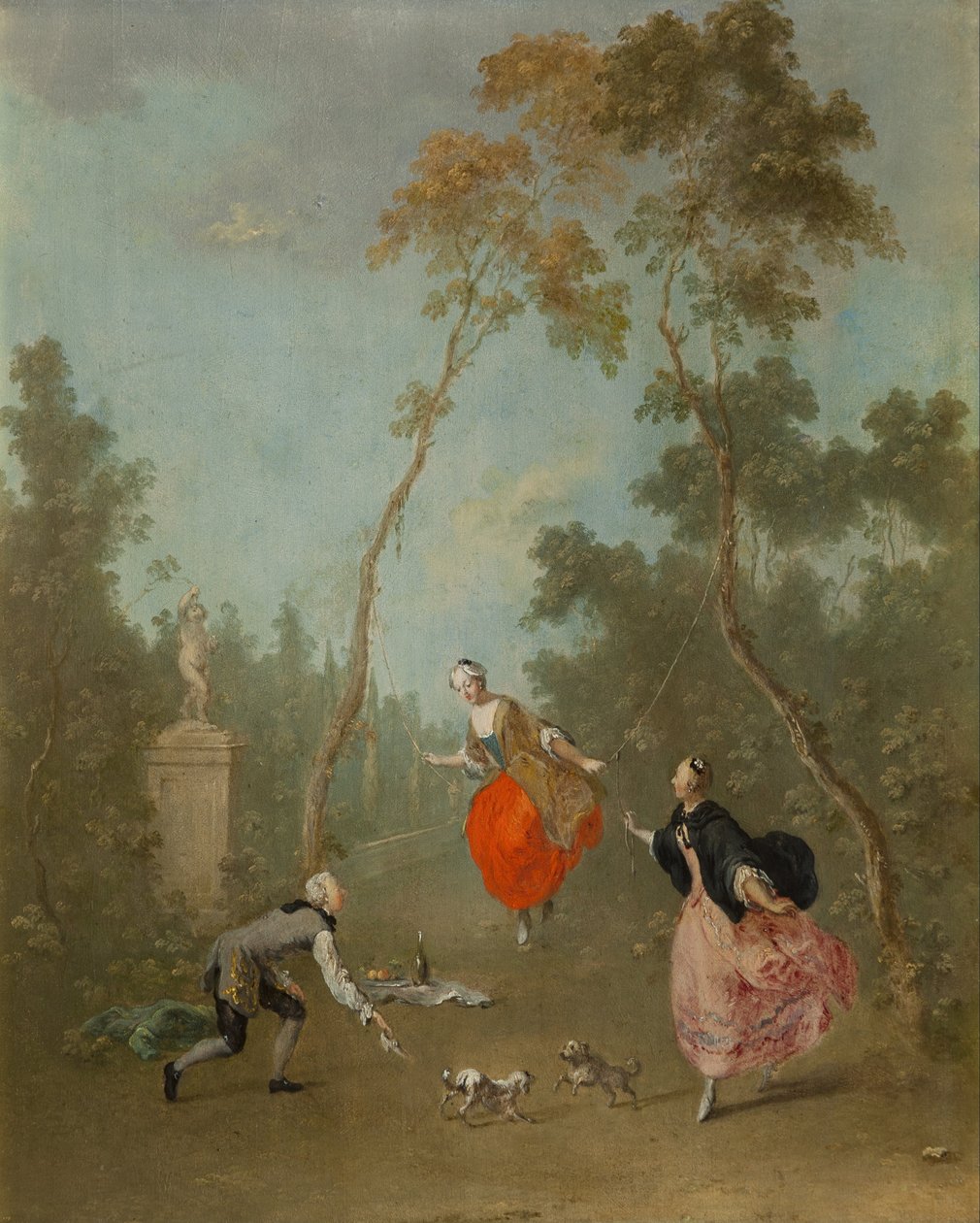 Pani na huśtawce autorstwa Norbert Joseph Carl Grund