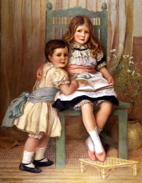 Szymon i Dorothea Meburn autorstwa Norman Prescott Davies