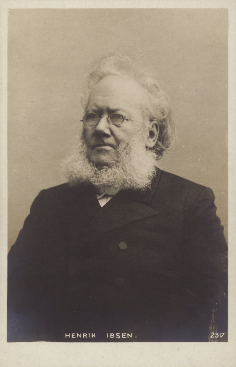 Henrik Ibsen (1828-1906), norweski dramatopisarz autorstwa Norwegian Photographer