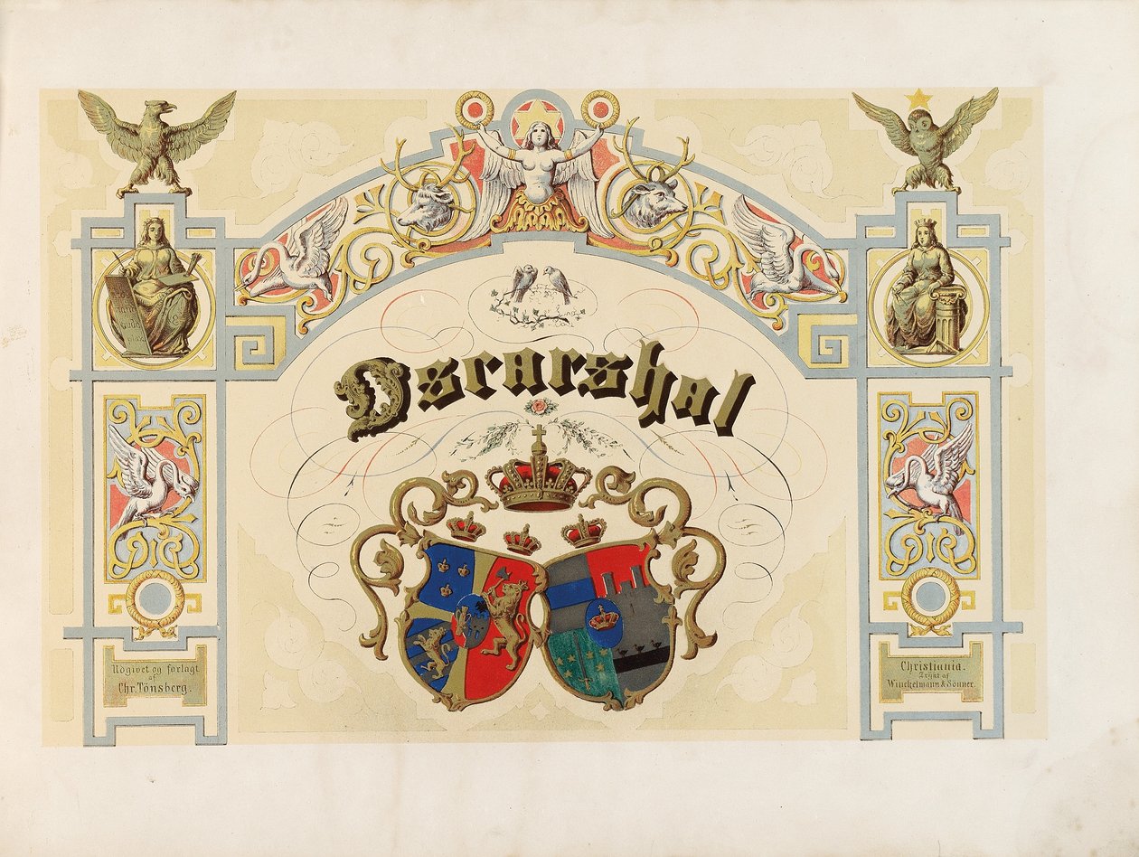Strona tytułowa Oscara, 1852 autorstwa Norwegian School