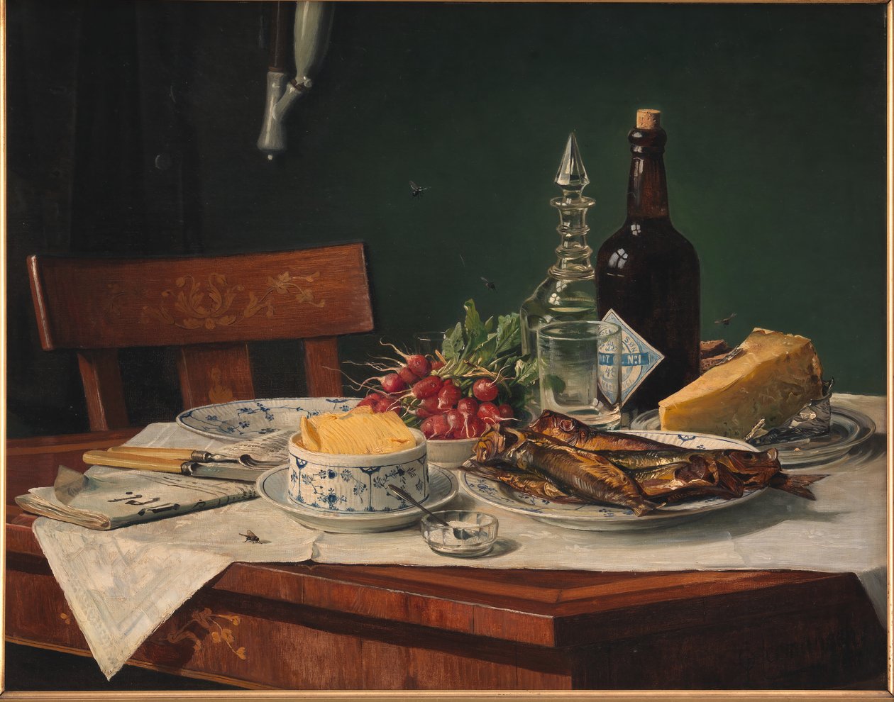 Stół obiadowy autorstwa O.A. Hermansen