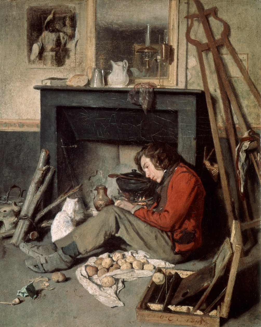 Wnętrze pracowni, 1845. autorstwa Octave Tassaert