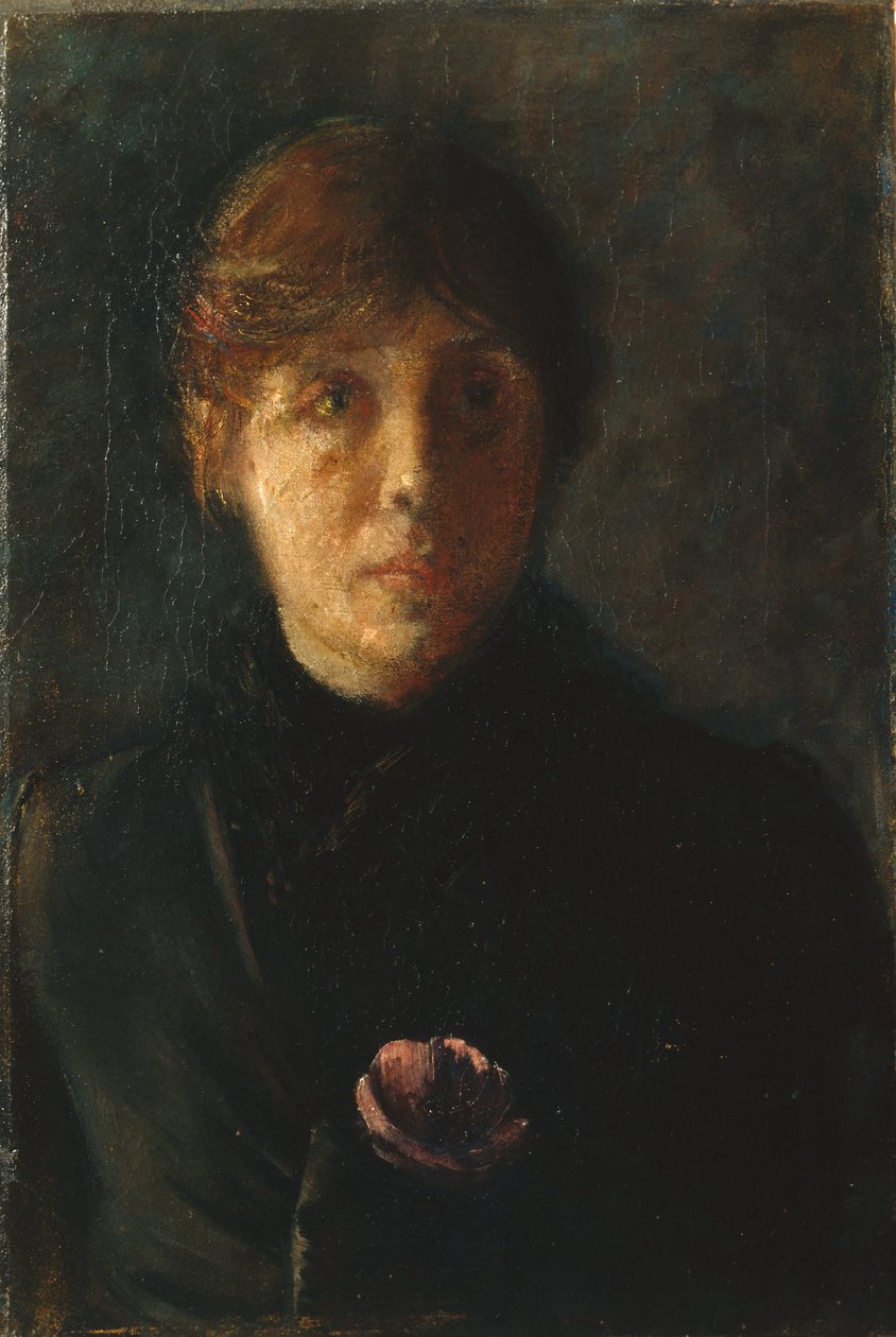 Autoportret, ok. 1890 autorstwa Oda Krohg