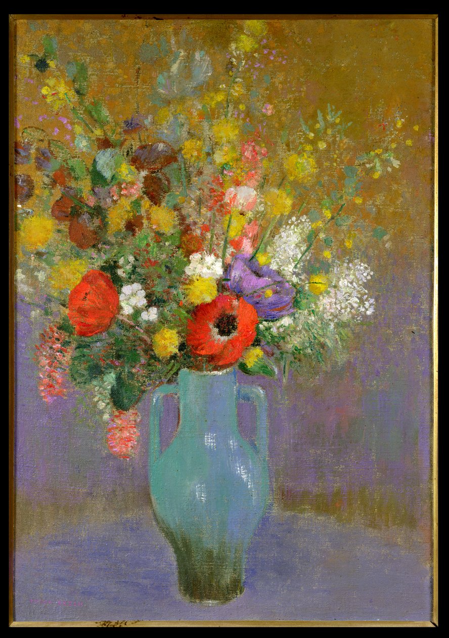 Bukiet dzikich kwiatów, ok. 1900 autorstwa Odilon Redon