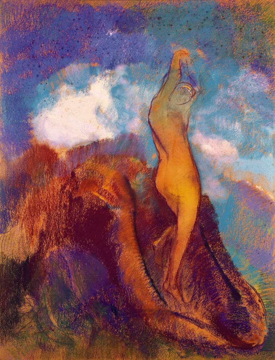 Narodziny Wenus, 1912 (pastel na papierze) autorstwa Odilon Redon