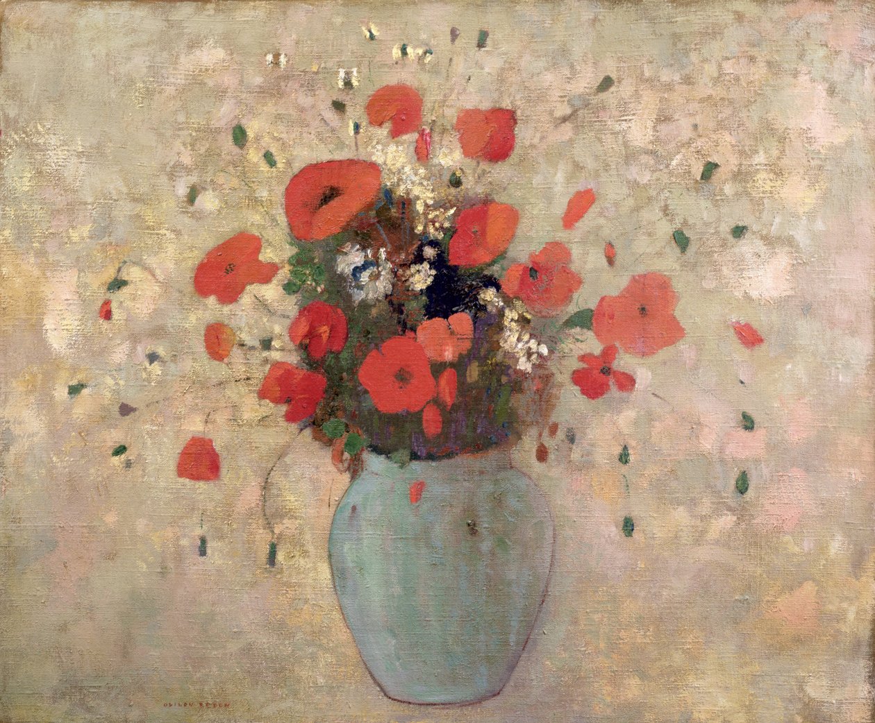 Wazon z makami autorstwa Odilon Redon
