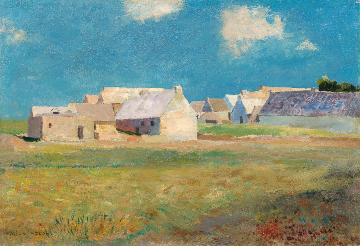 Wioska bretońska, ok. 1890. autorstwa Odilon Redon