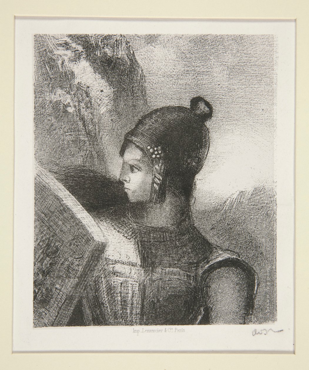Br?nnhilde, frontyspis La Revue Wagnerienne autorstwa Odilon Redon