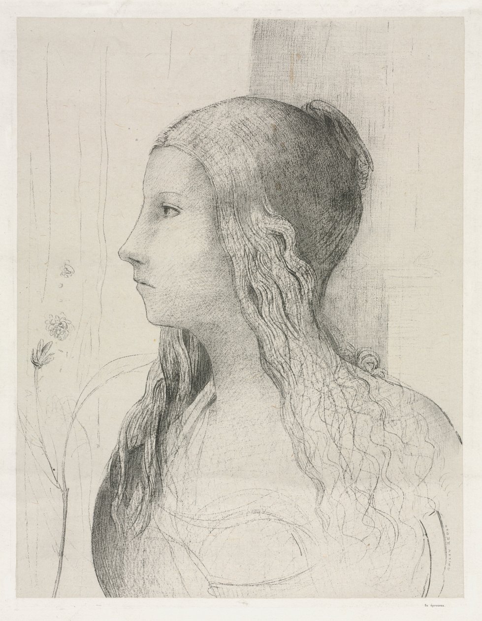 Brunhilda w Zmierzchu Bogów, 1894. autorstwa Odilon Redon