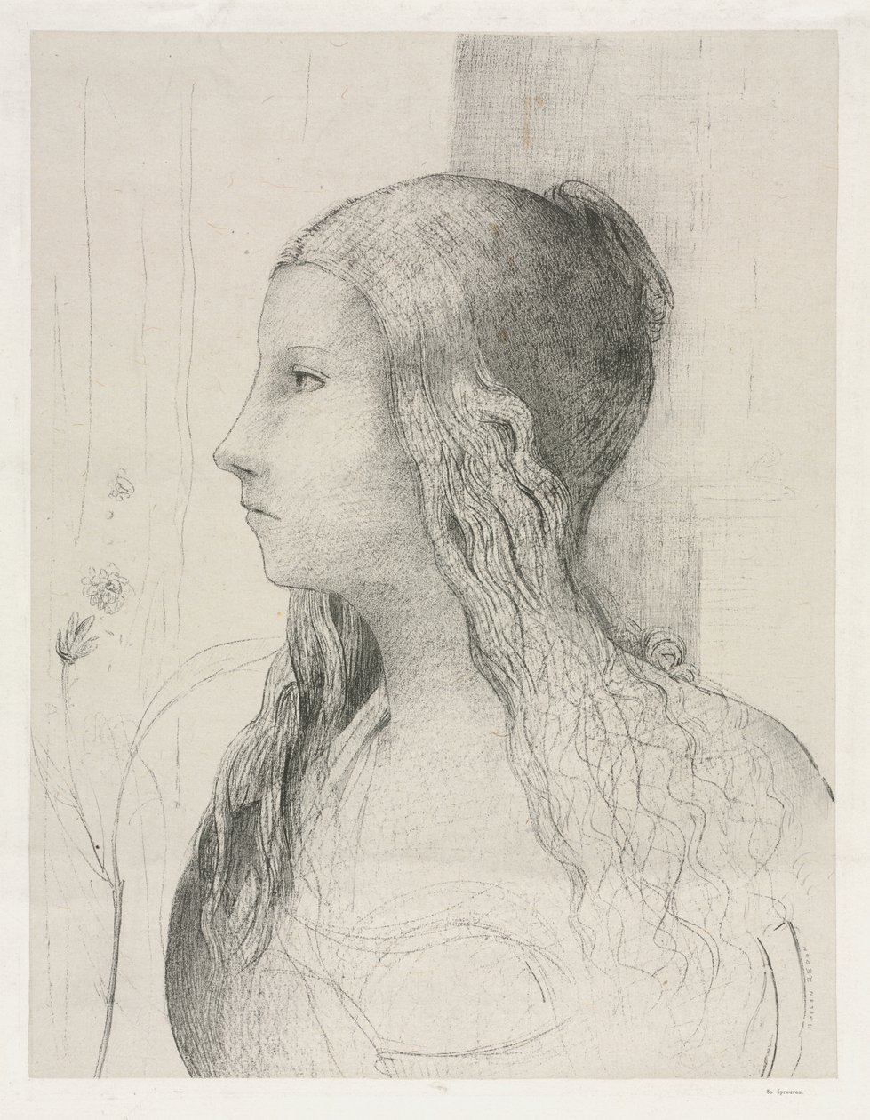 Brunhilda w Zmierzchu Bogów autorstwa Odilon Redon