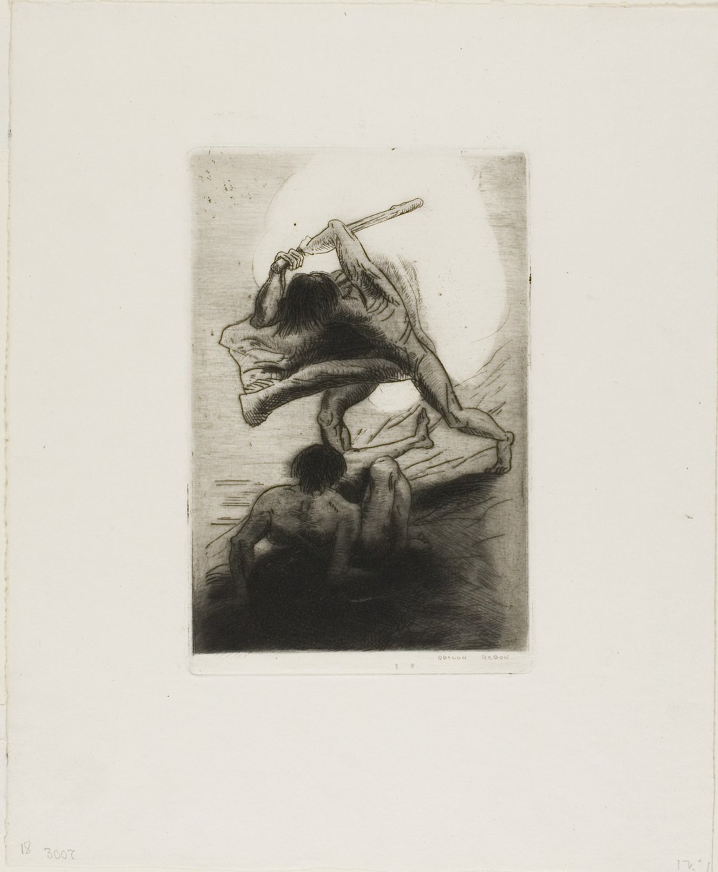 Kain i Abel autorstwa Odilon Redon