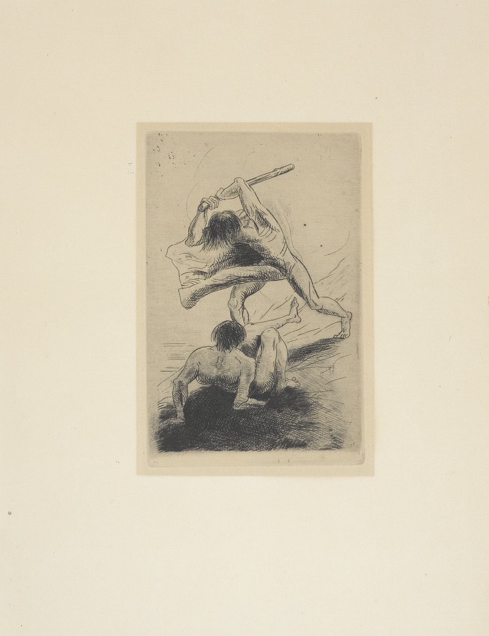 Kain i Abel autorstwa Odilon Redon
